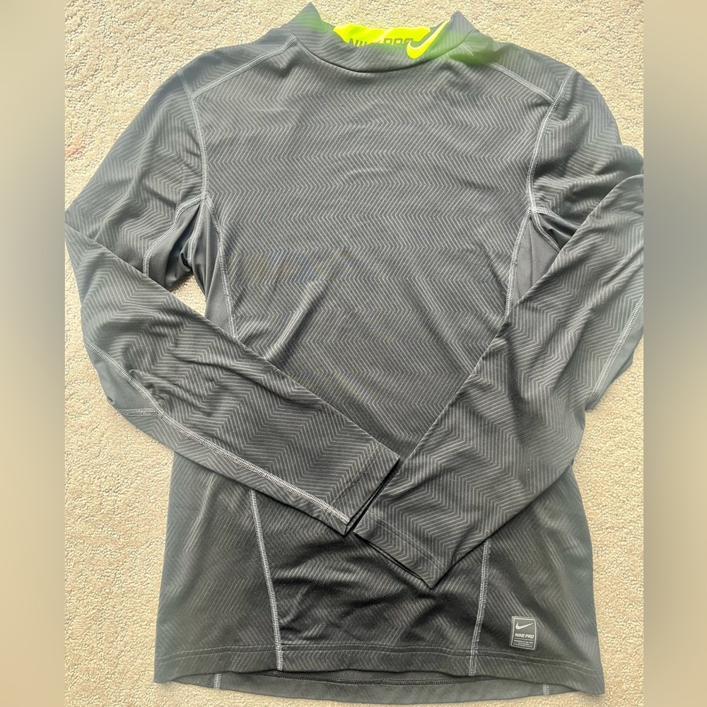 Nike Pro Mockneck long sleeve athletic top.